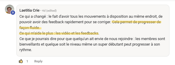 Témoignage de Laetitia
