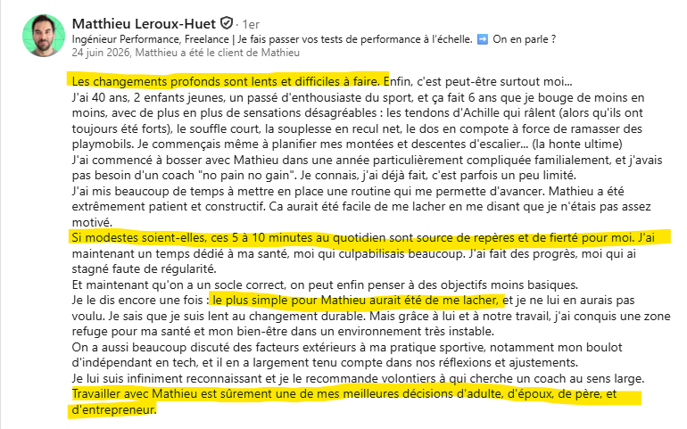 Témoignage de Mathieu